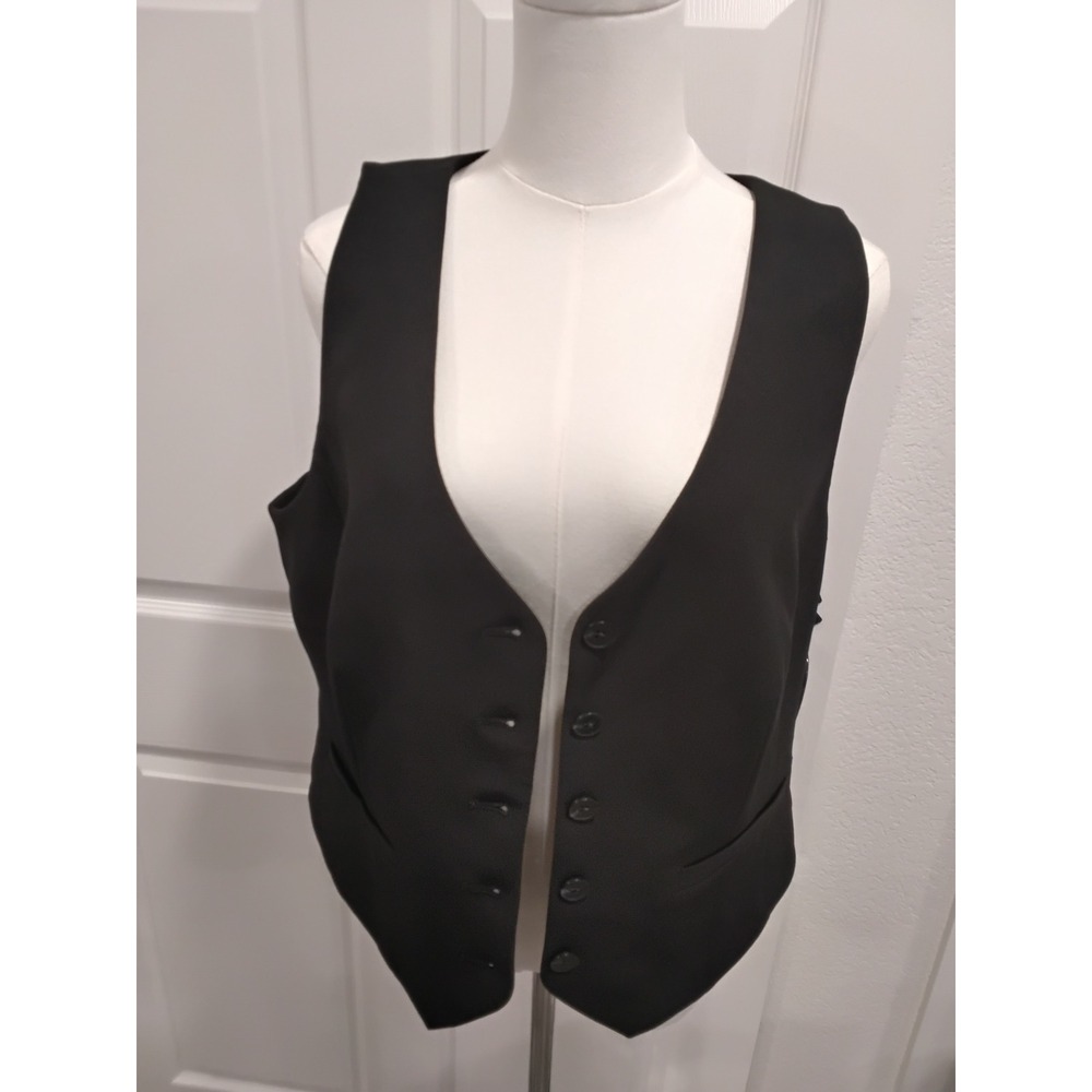 NWT EXPRESS EDITOR Black Button Front Tailored Dr… - image 2